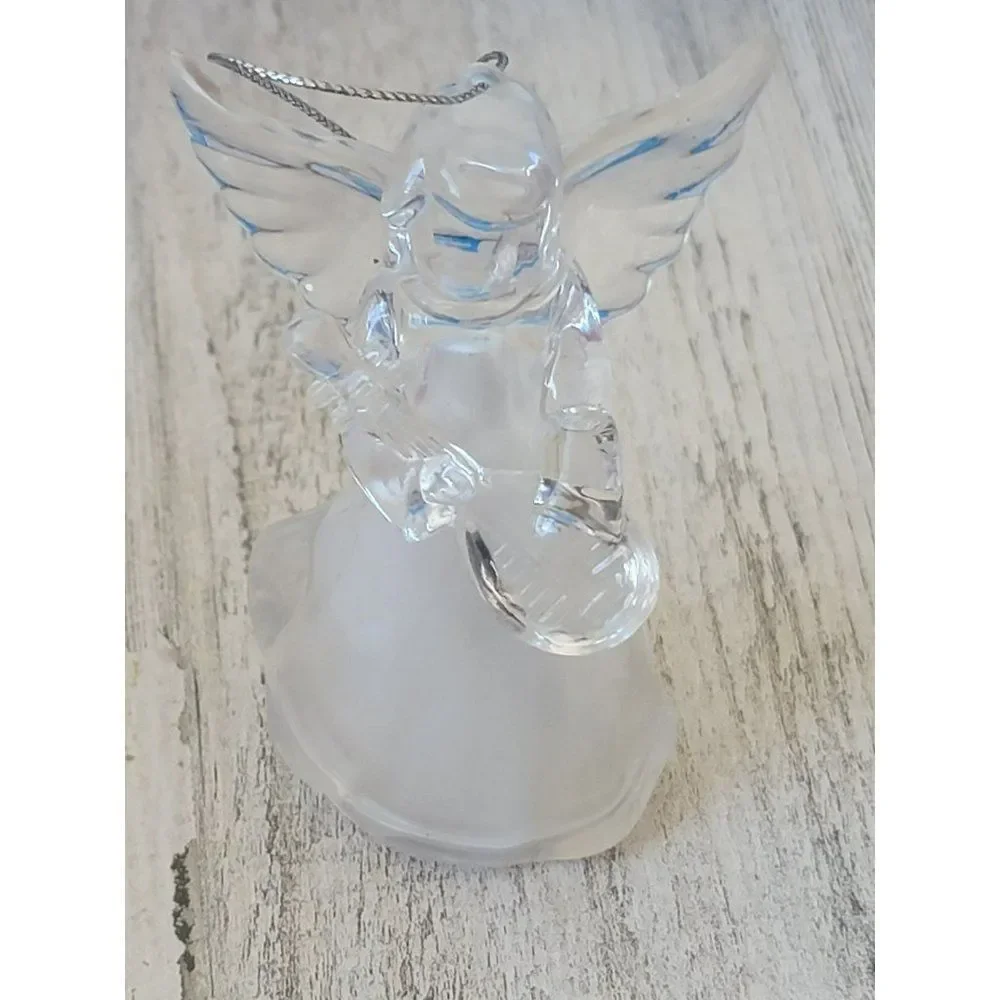 Acrylic‎ Angel guitar ornament Xmas decor